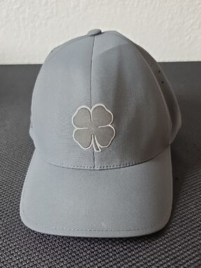 Men's Gray Clover Embroidered Baseball Cap